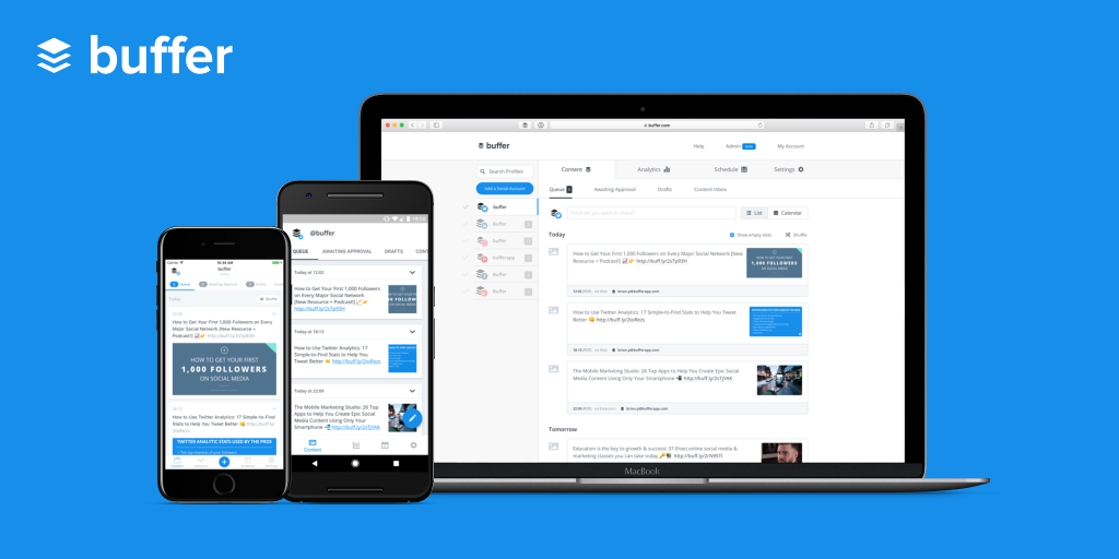 buffer social media management tool