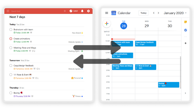 How does Todoist Work with Google Calendar?