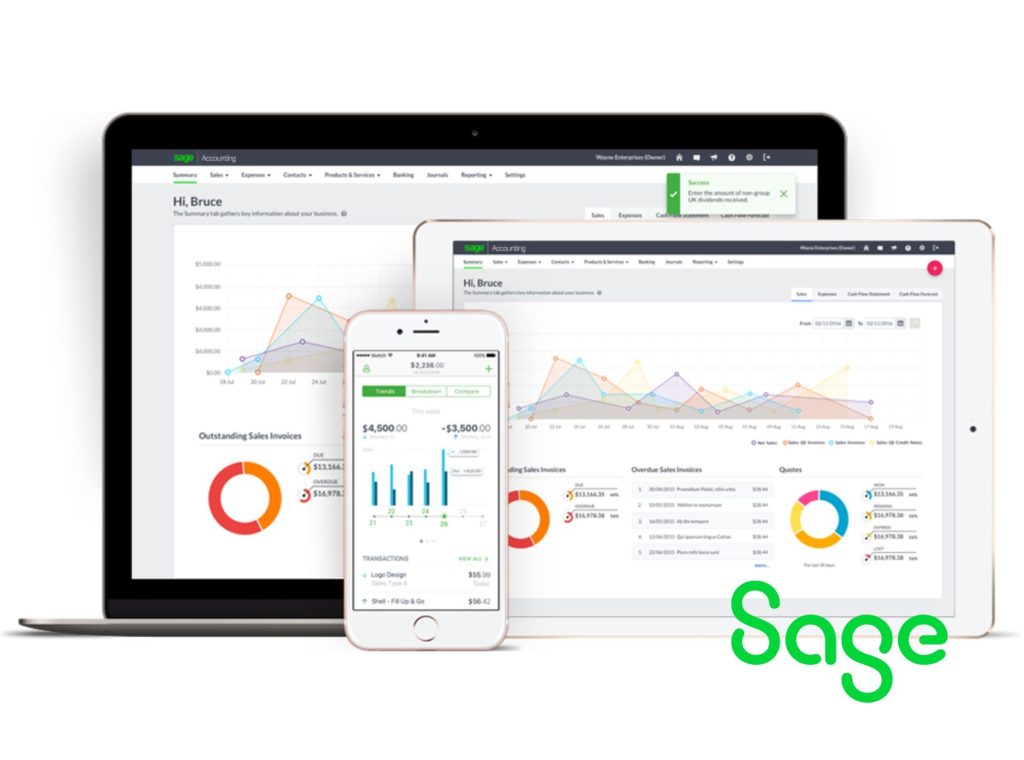 Types of Sage Accounting Software