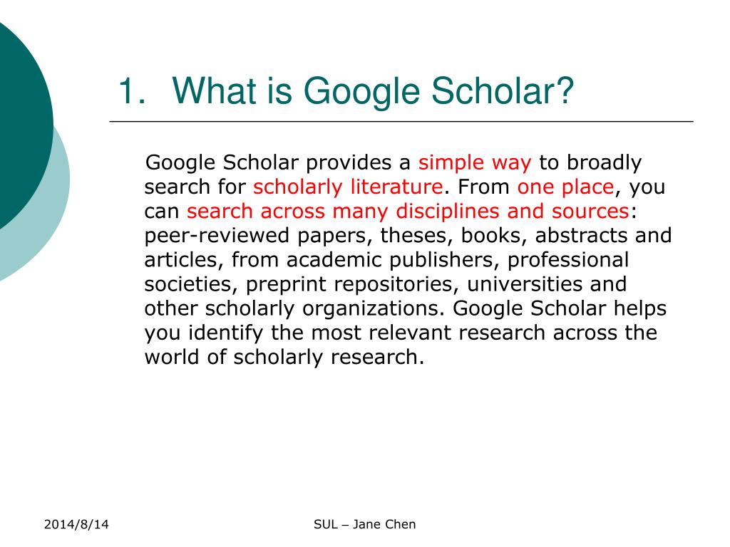 What is Google Scholar and how does it work?